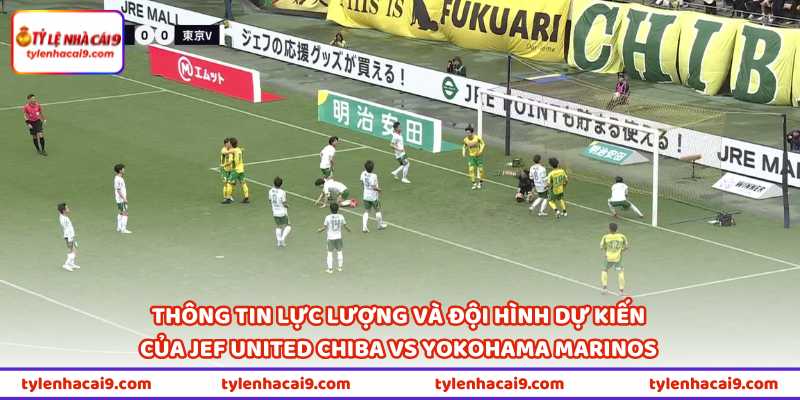 Thông tin lực lượng và đội hình dự kiến của JEF United Chiba vs Yokohama Marinos